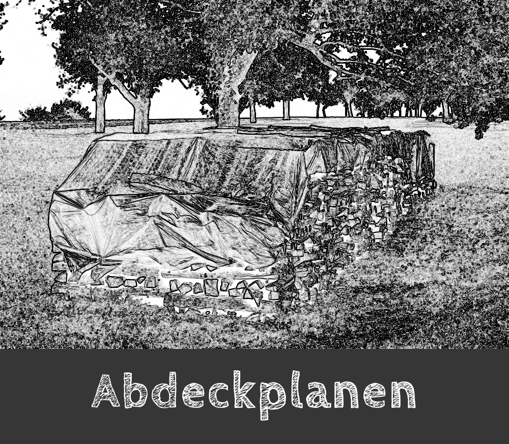 handgezeichnet abdeckplane