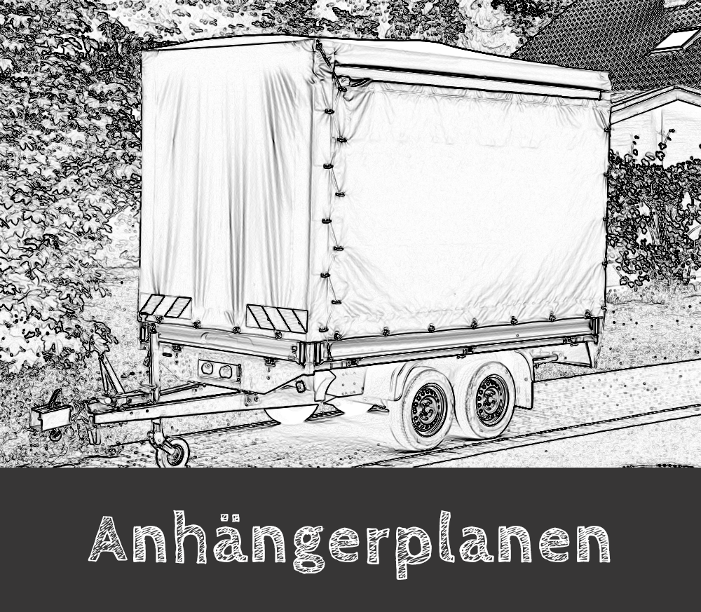 handgezeichnet Anhängerplanen