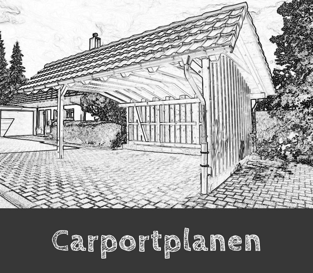 handgezeichnet Carportplanen