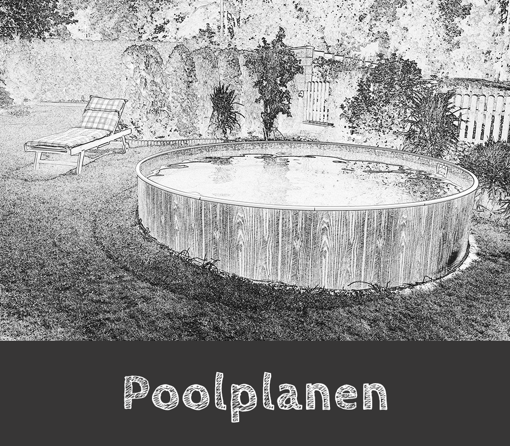 handgezeichnet poolplanen